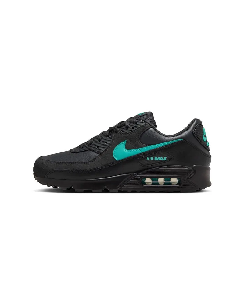 Nike Herren Sneaker mit Leder AIR MAX 90 Schwarz