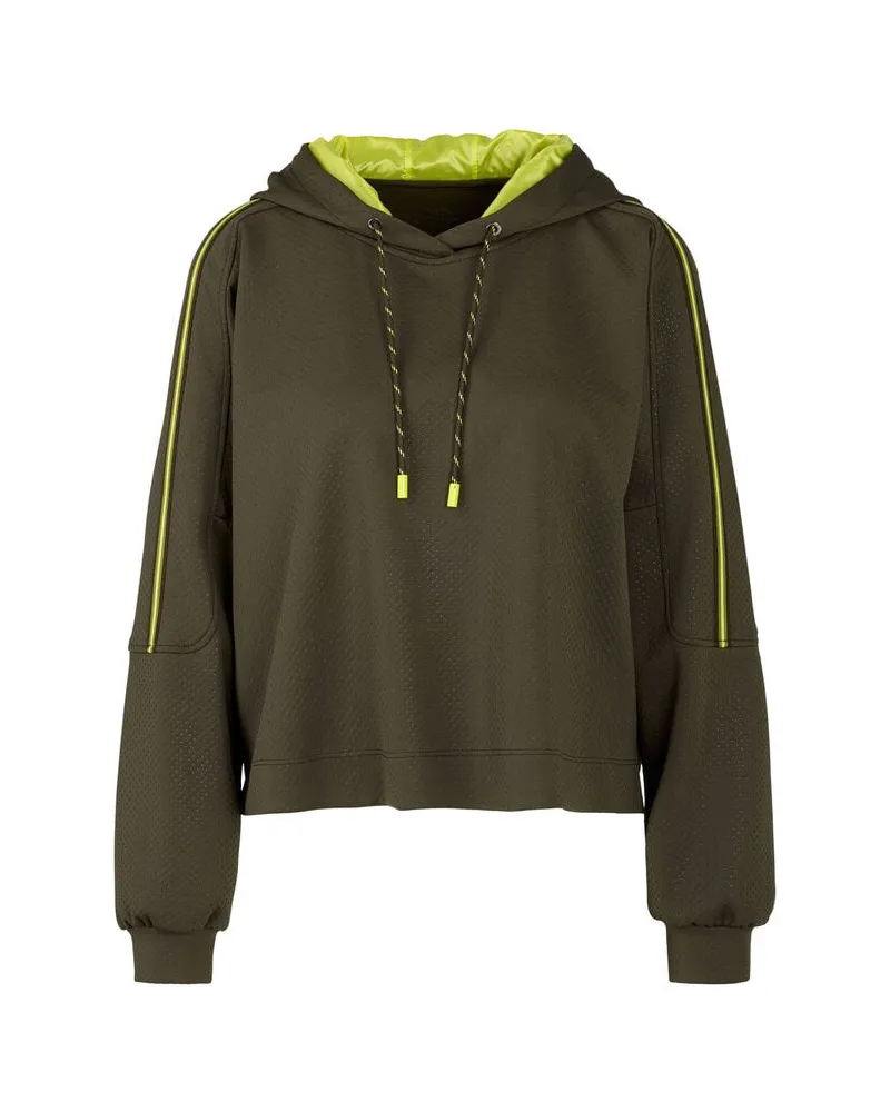 Marc Cain Damen Hoodie Oliv