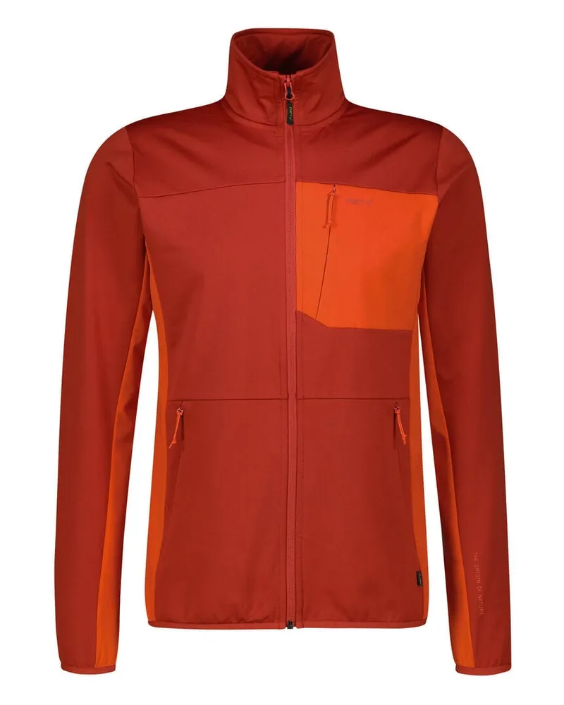 me°ru' Herren Fleecjacke REBORDOSA Dunkelrot