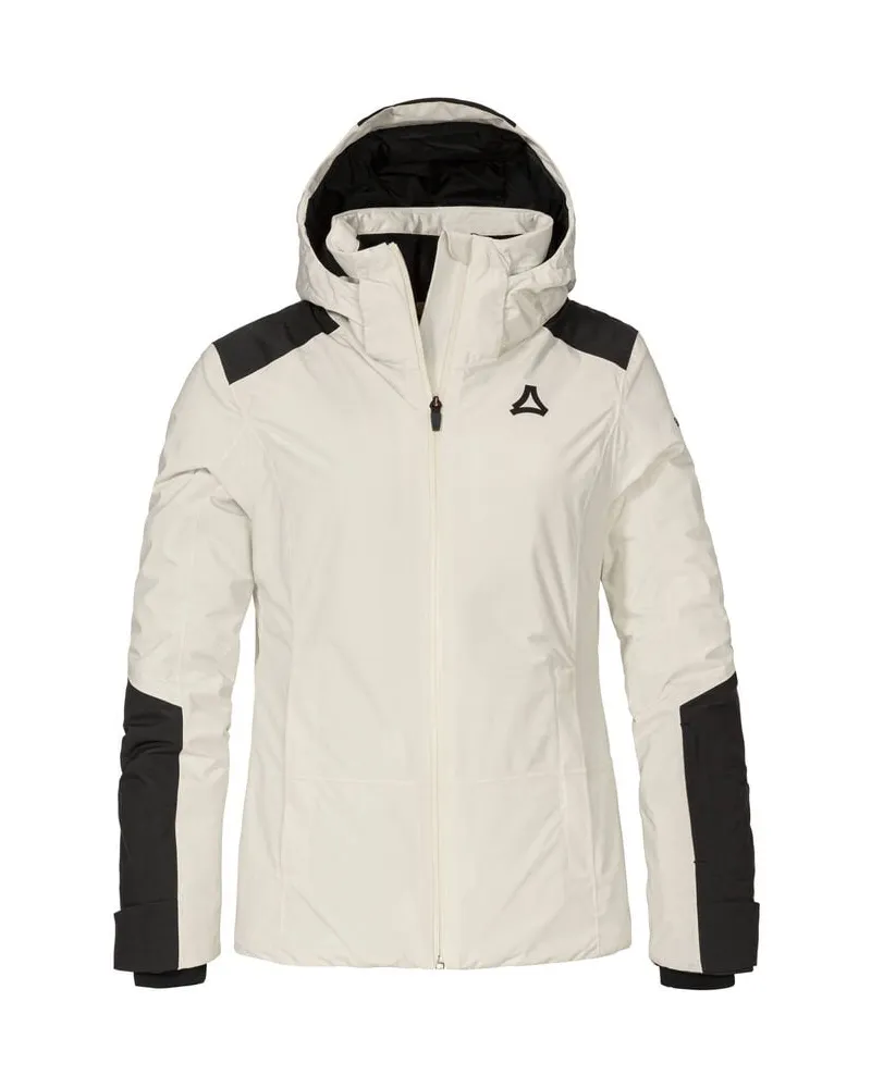 Schöffel Damen Skijacke STYLE ZANDWEL WMS Sportlich geschnitten aus Polyester Wollweiss