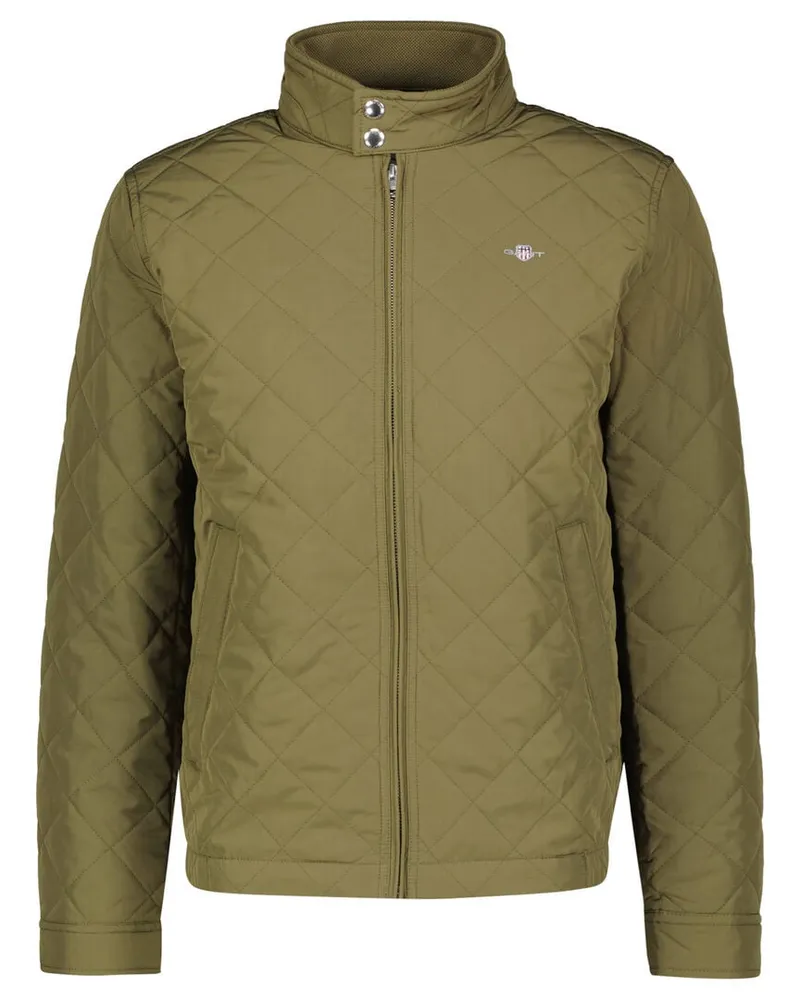 Gant Herren Steppjacke QUILTED WINDCHEATER Regular Fit Oliv
