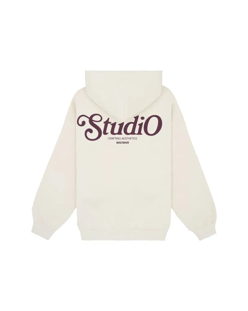 WRSTBHVR Herren Hoodie REEN V2 Offwhite