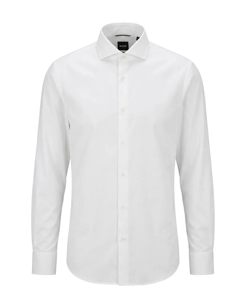 HUGO BOSS Herren Hemd P-HANK Weiss