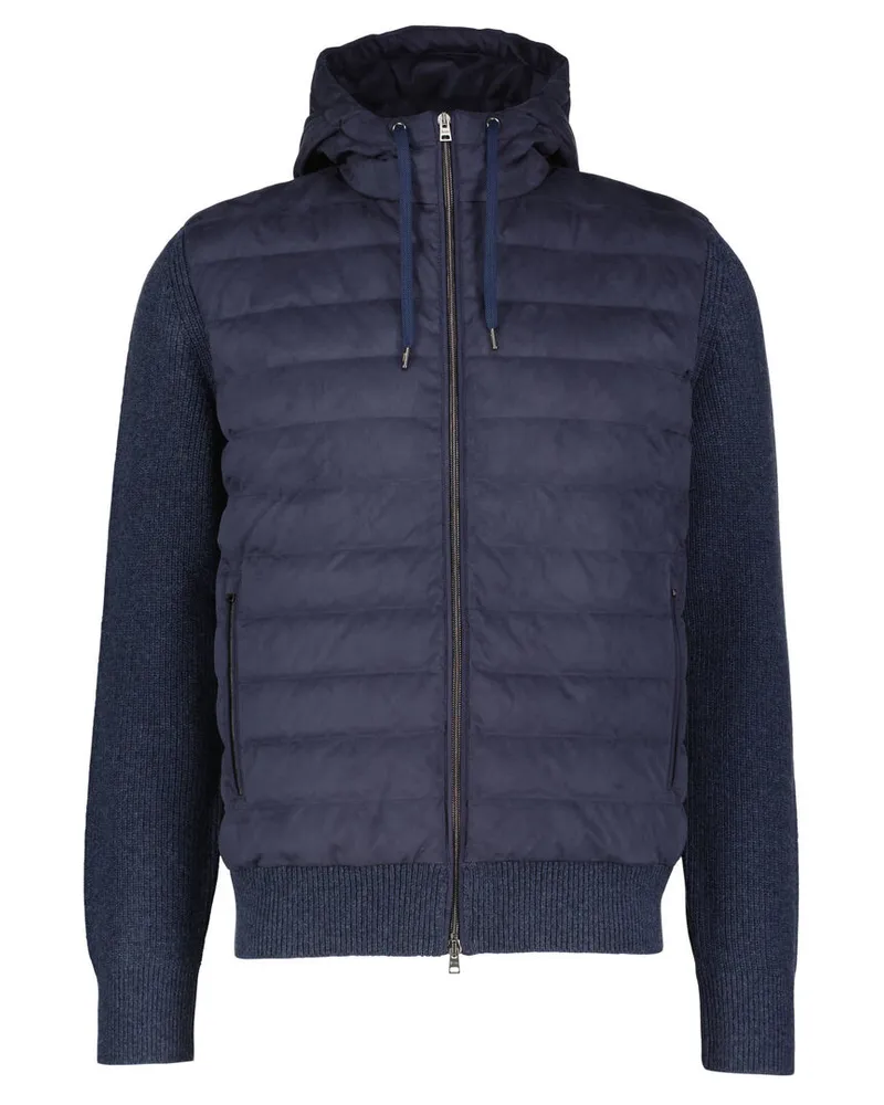 Herno Herren Jacke mit Kapuze Marine