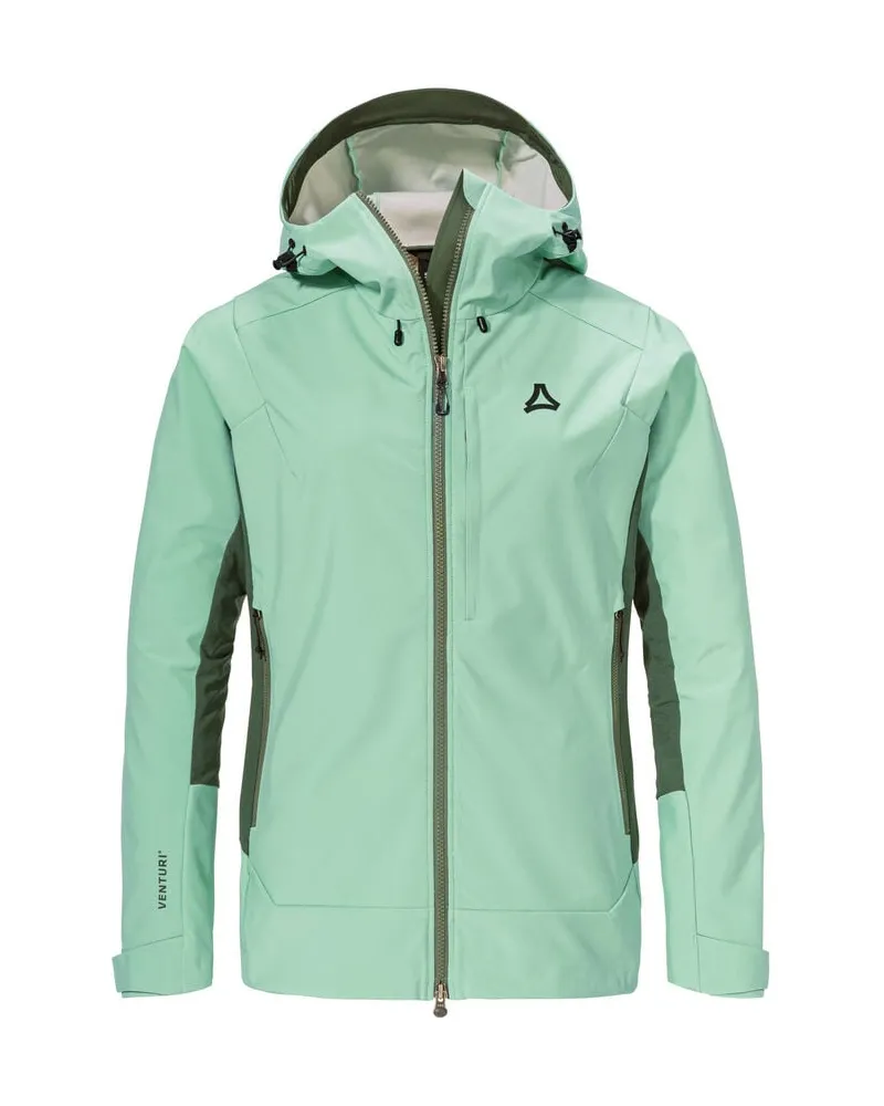 Schöffel Damen Softshell-Jacke mit Kapuze MOUNTAIN JK STYLE MILAGLE Pistazie