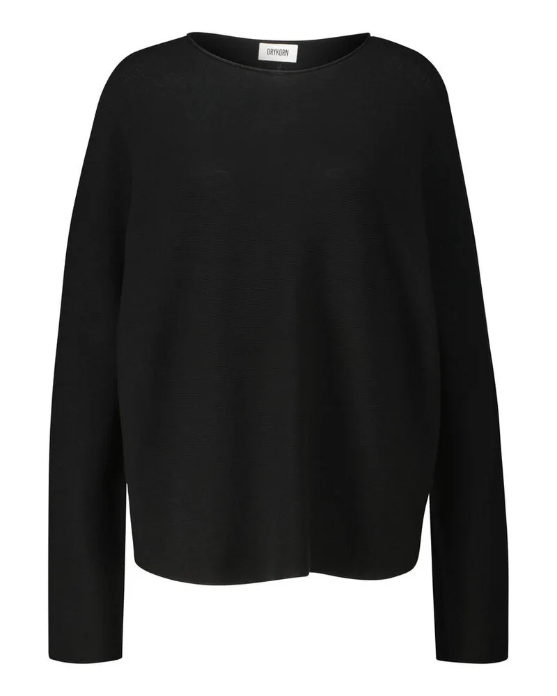Drykorn Damen Strickpullover aus Baumwolle MAILA Schwarz
