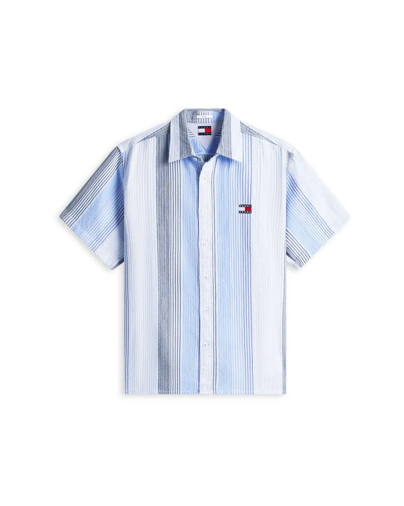 Tommy Hilfiger Herren Hemd RELAXED STRIPE Bleu