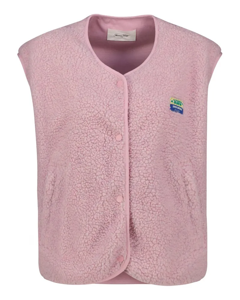 American Vintage Damen Teddy-Fleeceweste HOKTOWN Rose