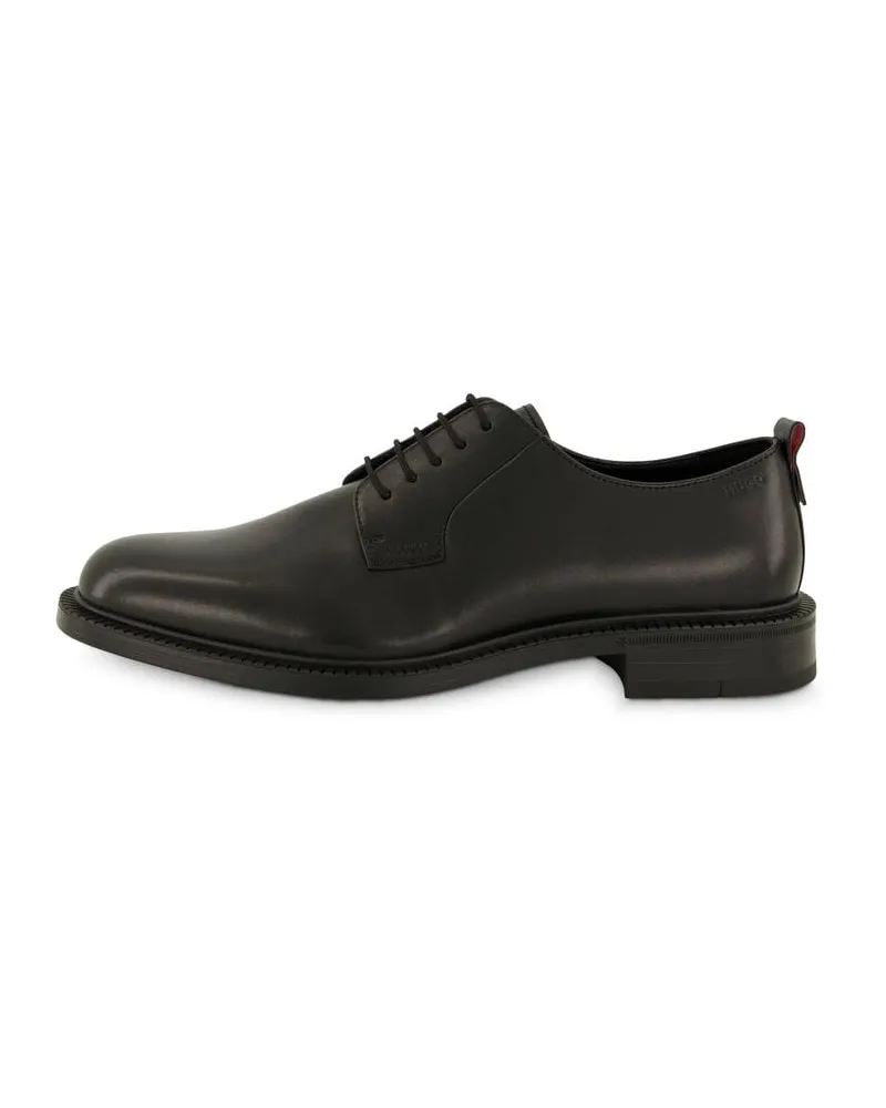 HUGO BOSS Herren Schnürschuhe Leder LYSANDER_DERBY Schwarz