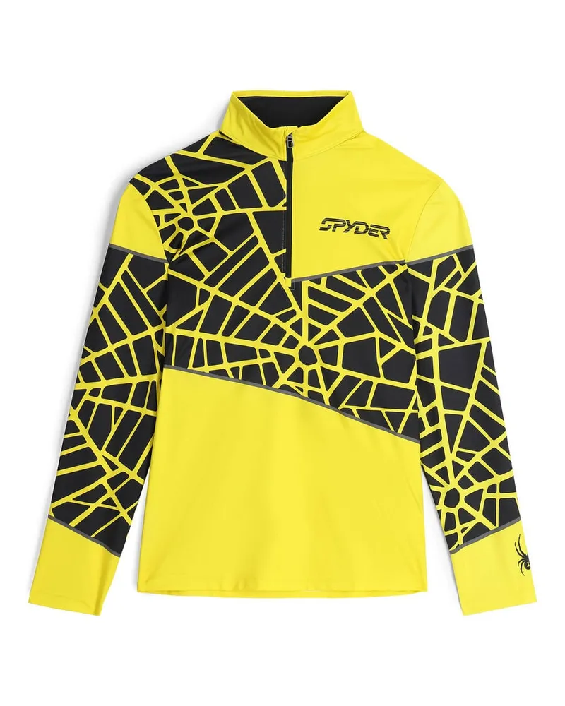Spyder Herren Longsleeve VITAL 1/2 ZIP Neongelb