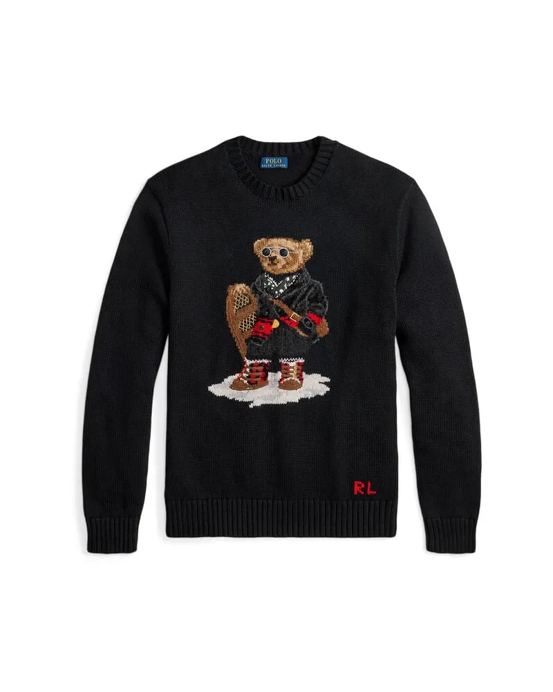 Ralph Lauren Herren Strickpullover aus Baumwolle und Kaschmir Schwarz
