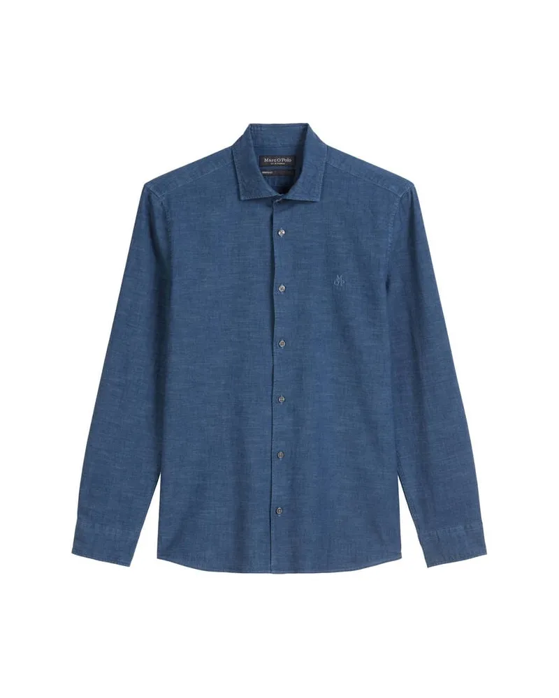 Marc O'Polo Herren Hemd Shaped Fit Navy