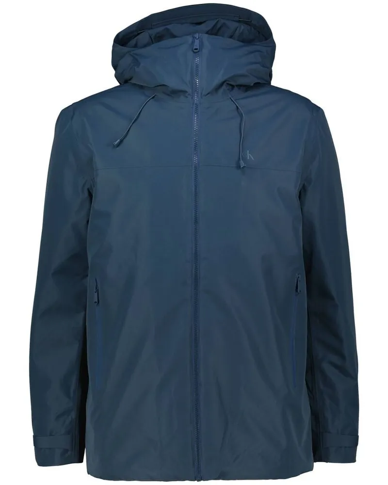 Calvin Klein Herren Jacke mit Kapuze TECHNICAL SHORT PARKA Marine
