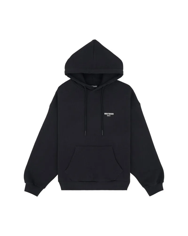 WRSTBHVR Hoodie aus Baumwolle STUDIO V12 HOODIE Relaxed Fit Schwarz