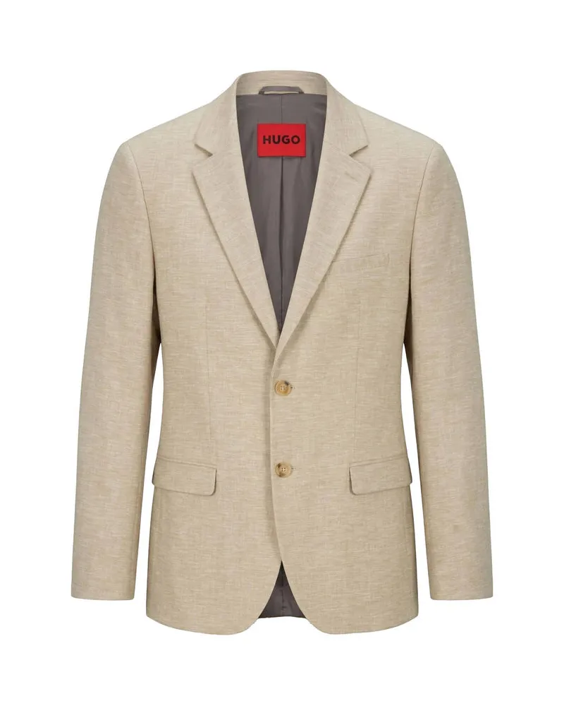 HUGO BOSS Herren Sakko Extra Slim Fit Beige