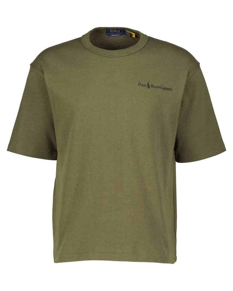 Ralph Lauren Herren T-Shirt mit gesticktem Logo Khaki
