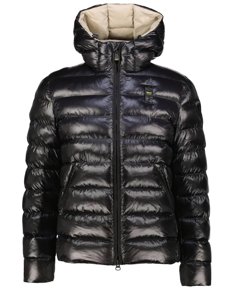 Blauer Herren Steppjacke ADAMS Schwarz