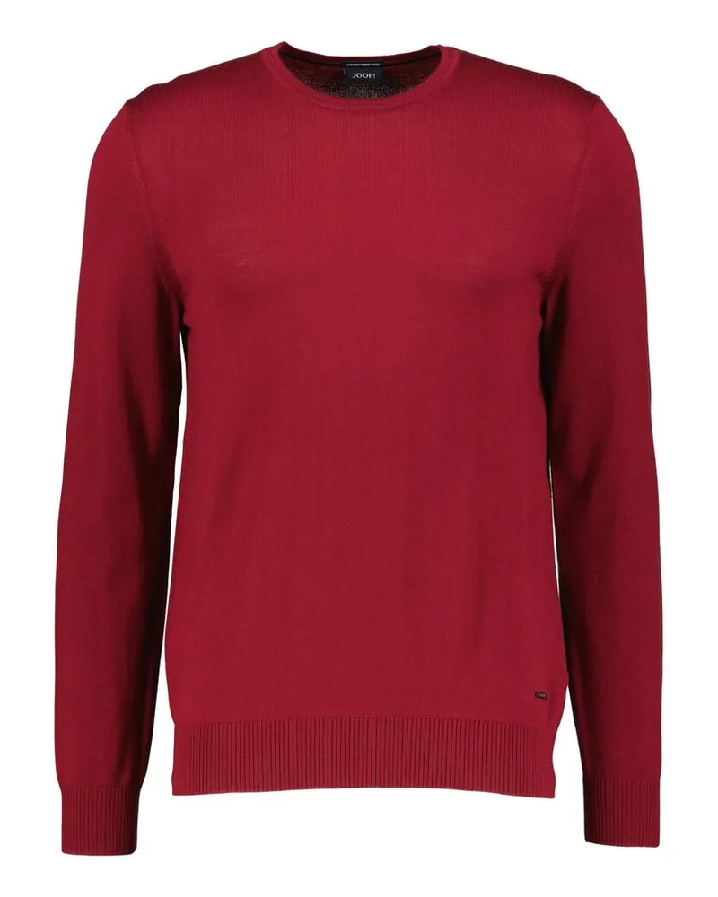 JOOP! Herren Strickpullover aus Schurwolle DENNY Regular Fit Rot