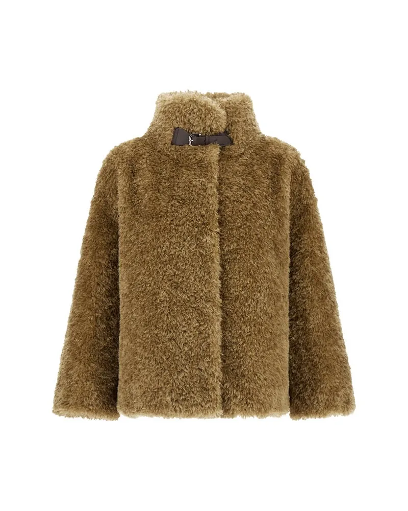 Herno Damen Jacke aus Kunstfell Camel