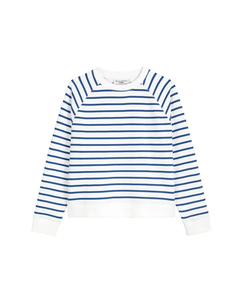 Marc O'Polo Damen Sweatshirt aus Bio-Baumwolle Regular Fit Blau
