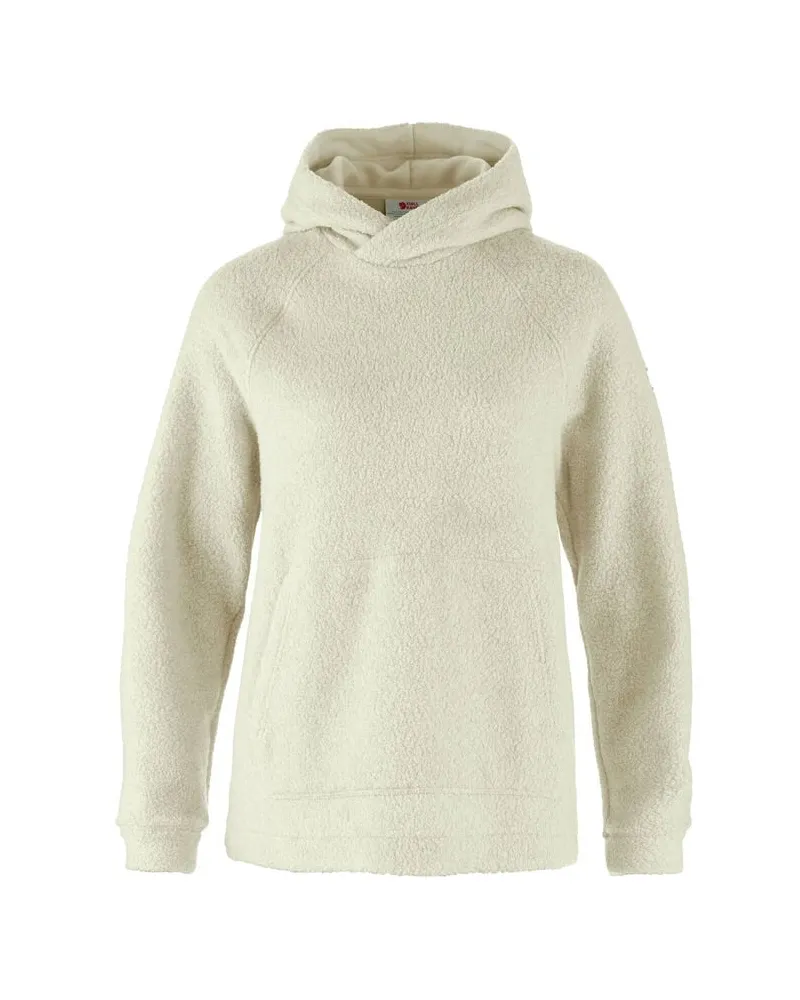 Fjäll Räven Damen Fleecehoodie KAITUM HOODIE W Weiß