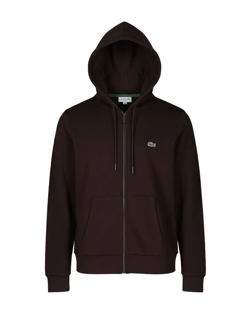 Lacoste Herren Sweatjacke mit Kapuze Braun