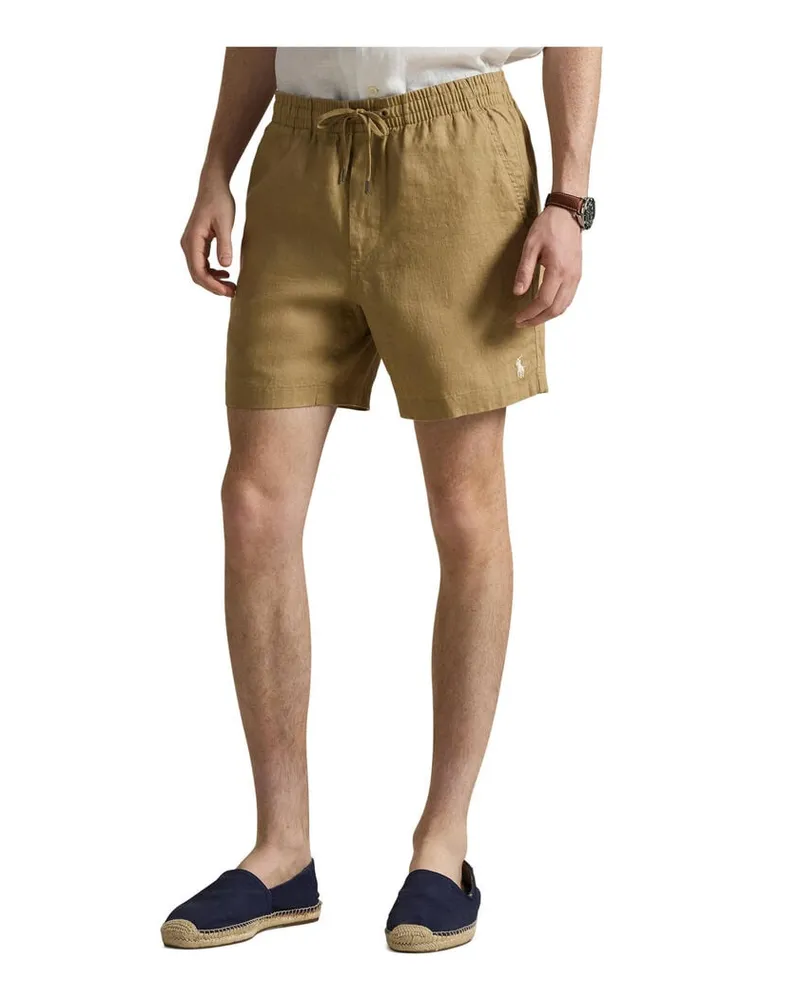 Ralph Lauren Herren Shorts aus Leinen Beige