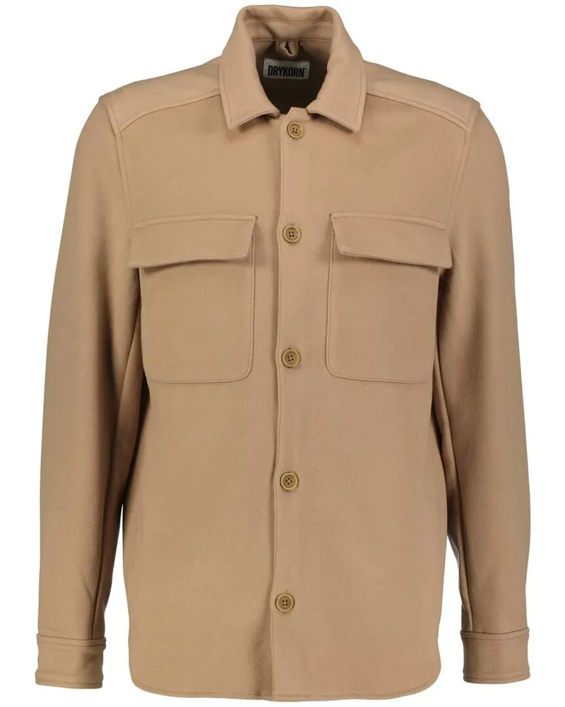 Drykorn Herren Overshirt SELTON Braun
