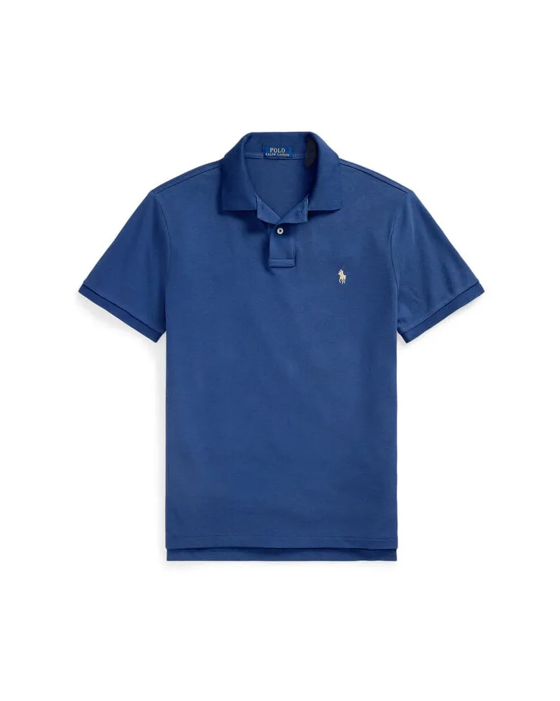 Ralph Lauren Herren Poloshirt Custom Slim Fit Blue