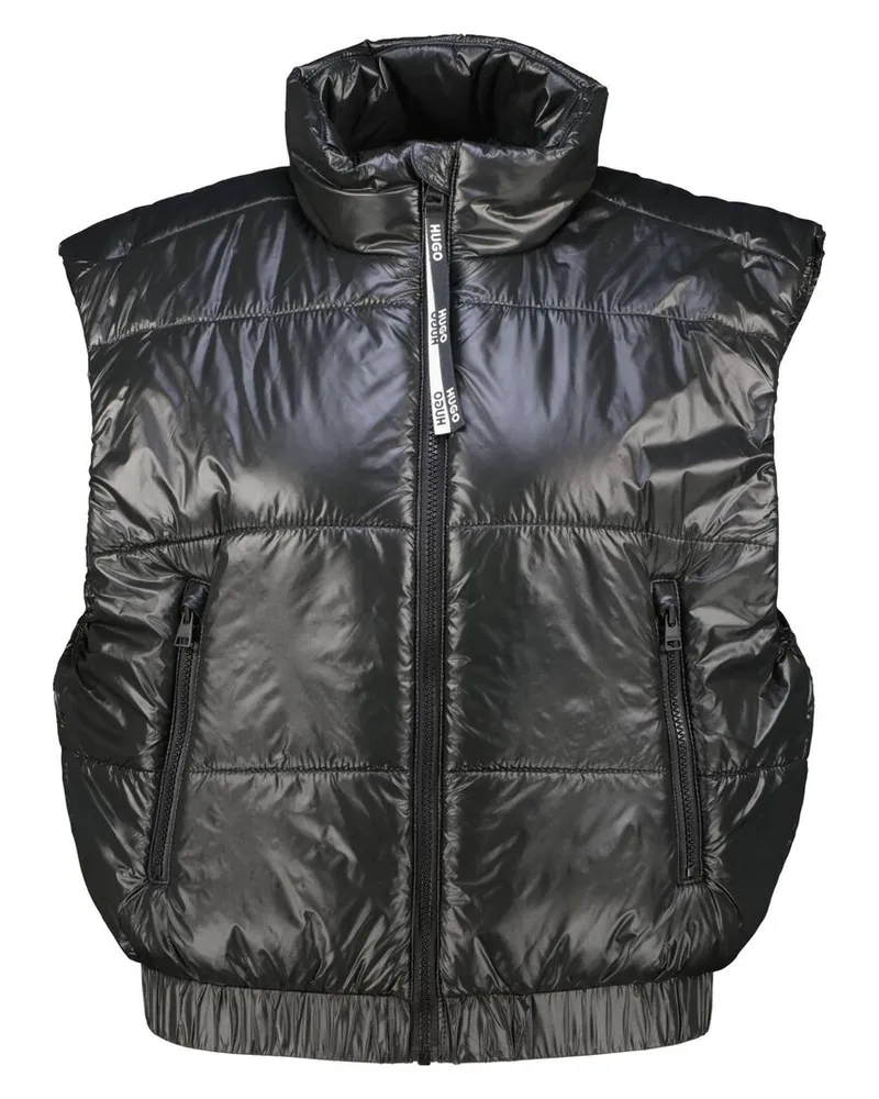 HUGO BOSS Damen Steppweste FELERE Relaxed Fit Schwarz