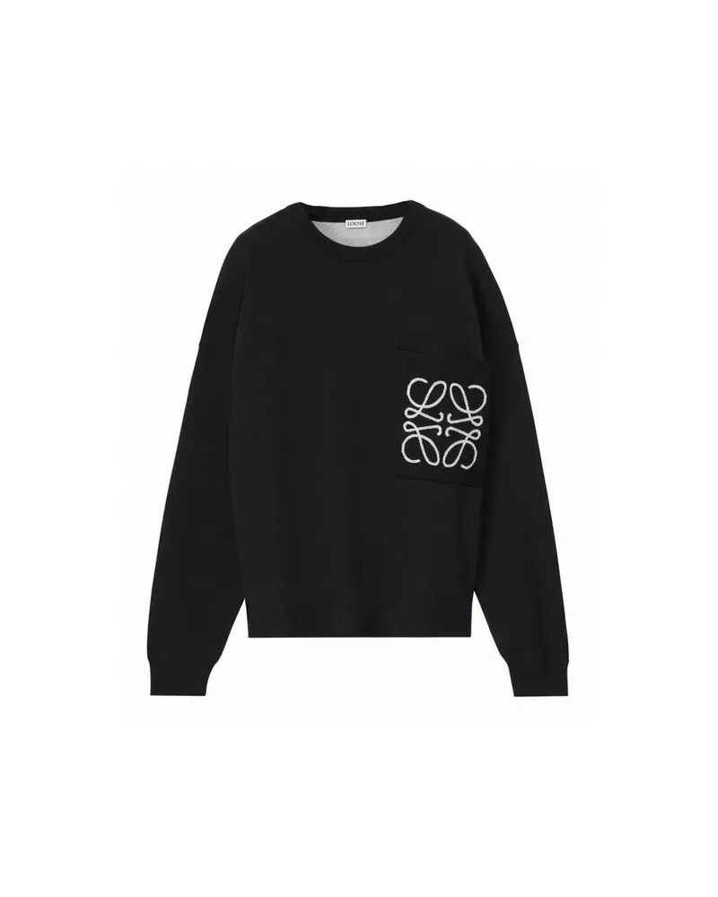 Loewe Herren Sweatshirt ANAGRAM Schwarz