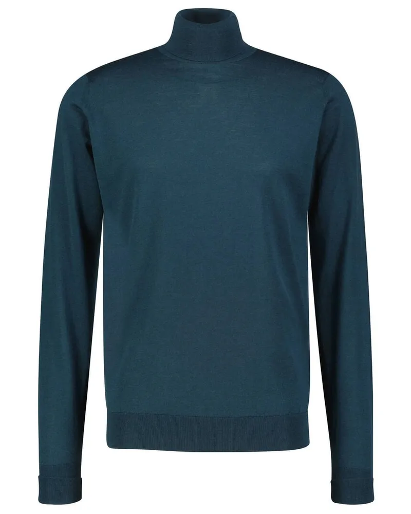 John Smedley Herren Rollkragenpullover aus Merinowolle RICHARDS Oliv