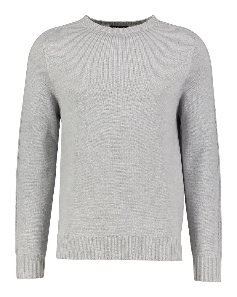 Dondup Herren Pullover aus Wolle Grau
