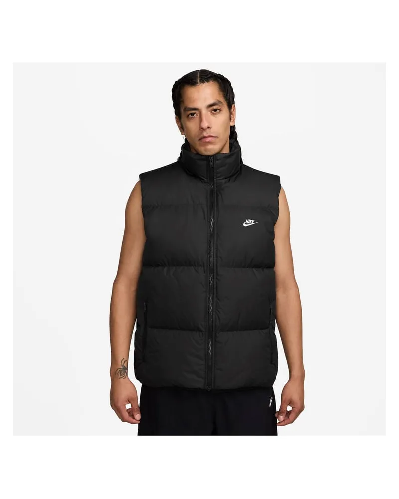 Nike Herren Daunenweste CLUB THERMA PUFFER 550 Schwarz