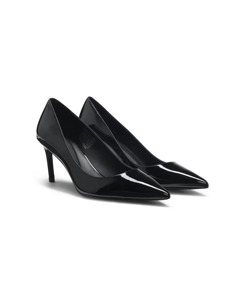 HUGO BOSS Damen Pumps aus Lackleder GRACEY Schwarz
