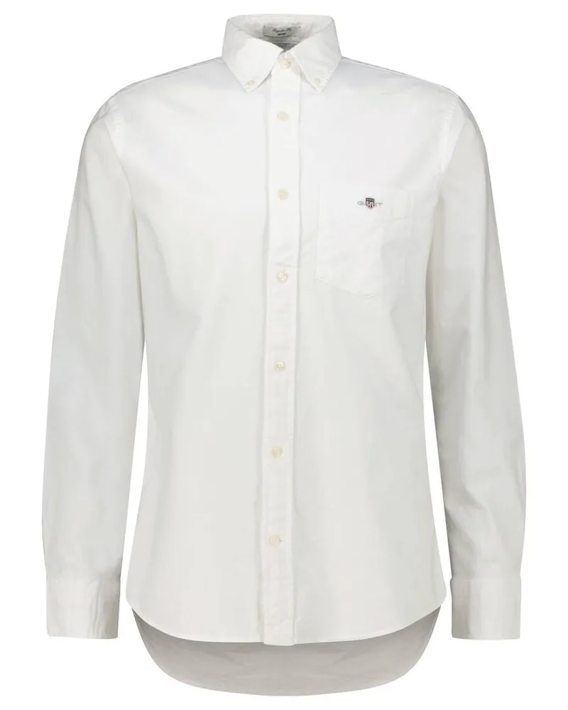 Gant Herren Hemd REG OXFORD SHIRT Regular Fit Langarm Weiss