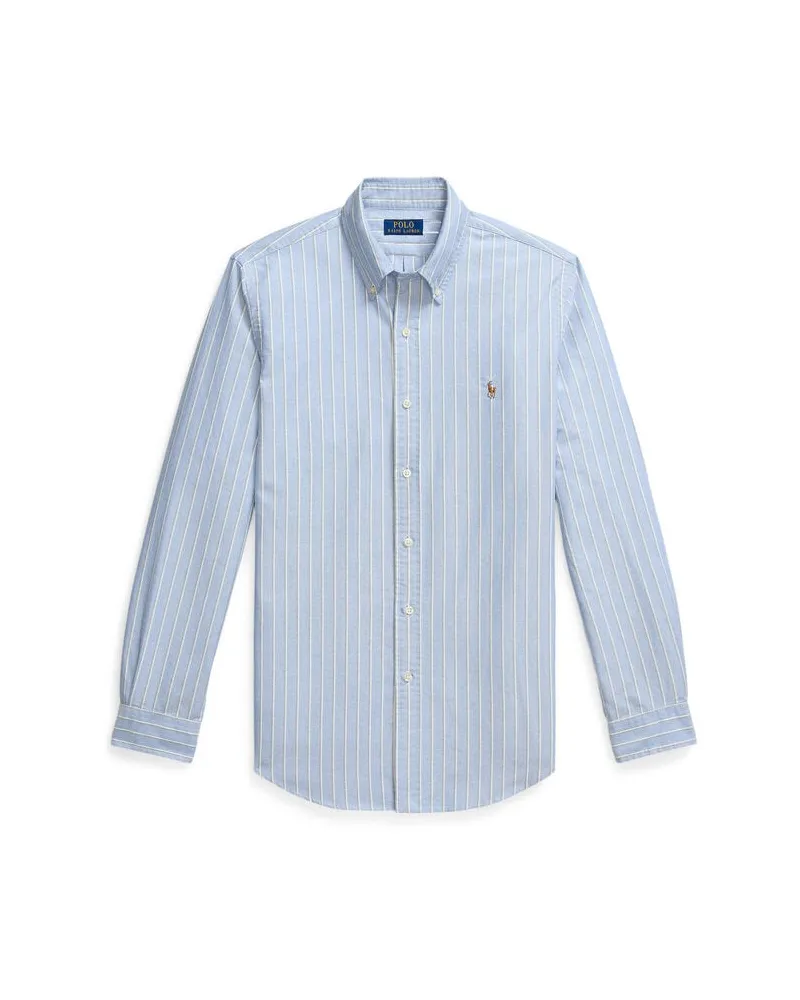 Ralph Lauren Herren Oxfordhemd aus Baumwolle Bleu
