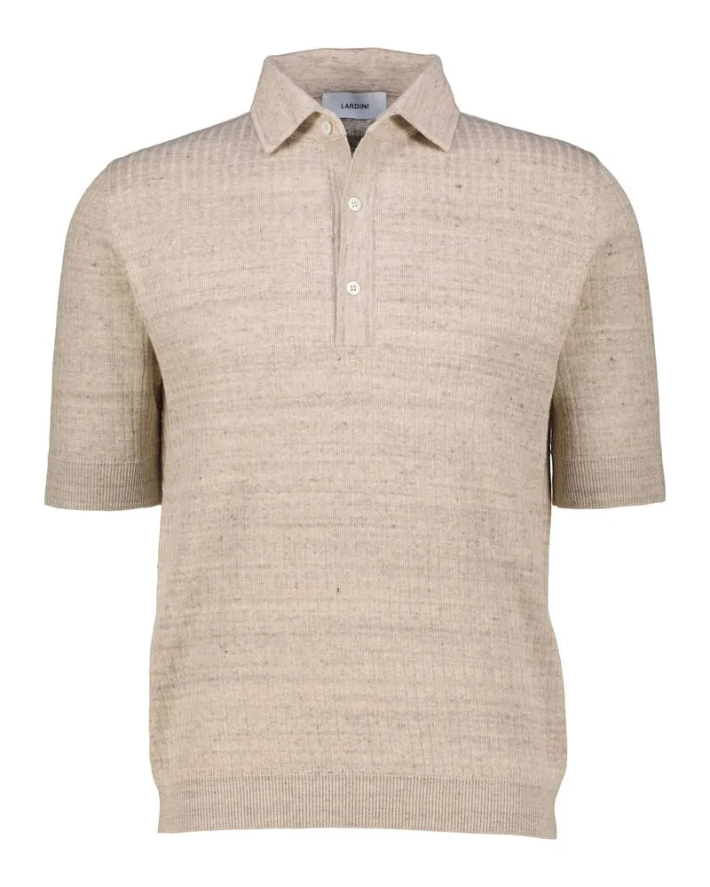 LARDINI Herren Pullover mit Leinen Sand