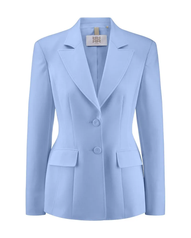 Riani Damen Blazer mit Viskose Hellblau