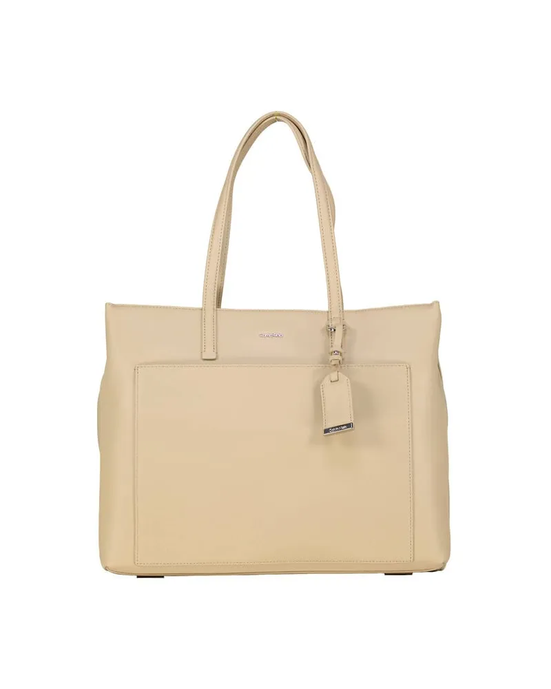 Calvin Klein Damen Shopper Sand