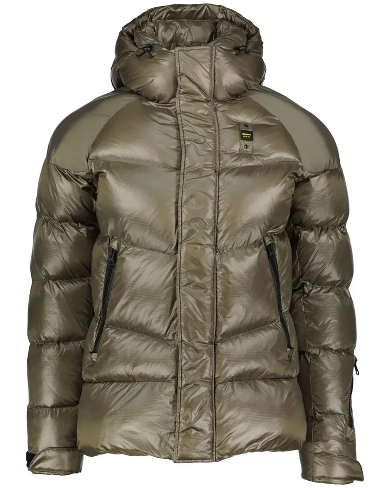 Blauer Herren Steppjacke CROWN Oliv