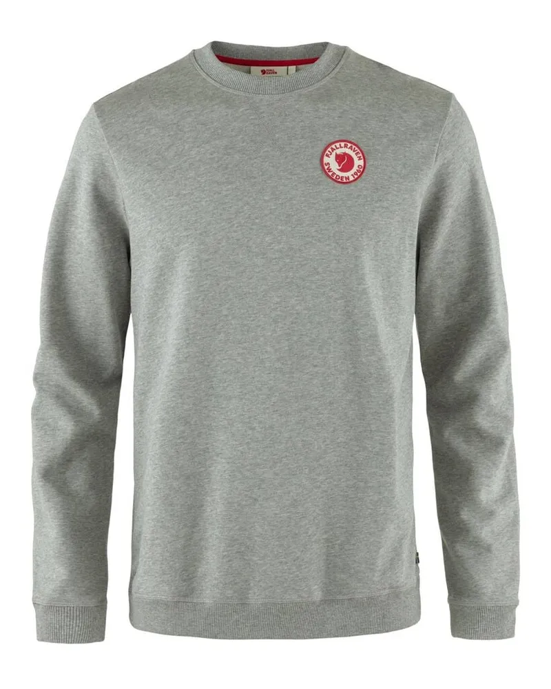 Fjäll Räven Herren Sweatshirt 1960 LOGO BADGE SWEATER M Grau