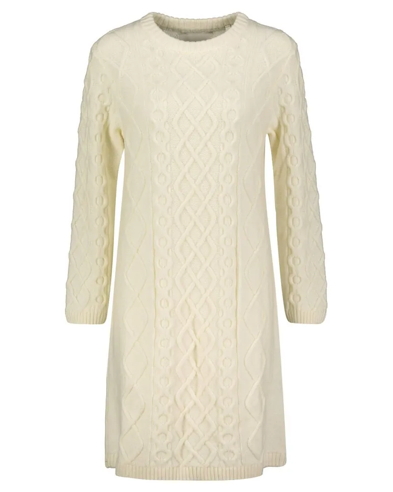 Gant Damen Strickkleid aus Wolle Offwhite