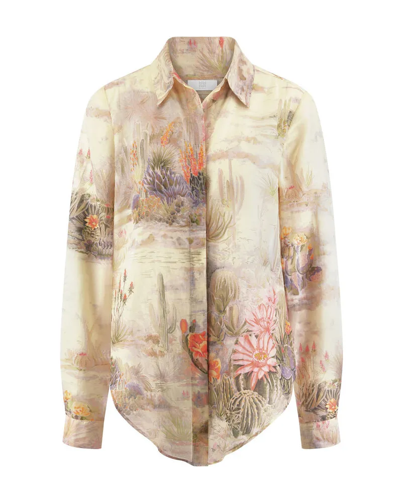 Riani Damen Bluse mit Print Mehrfarbig