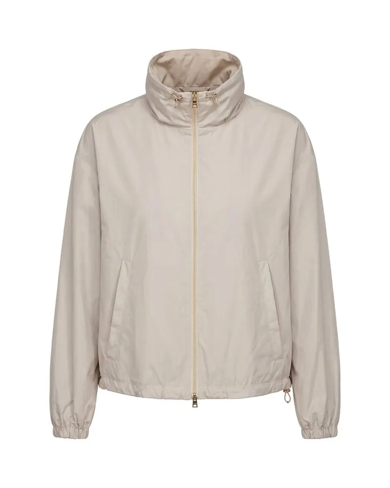 Herno Damen Bomberjacke mit Stehkragen Silber