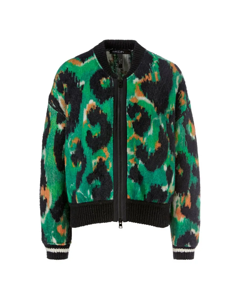 Marc Cain Damen Cardigan mit Schurwolle Grün