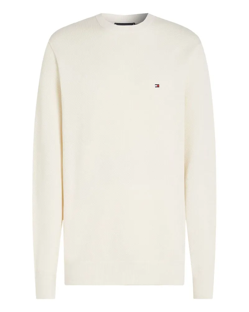 Tommy Hilfiger Herren Pullover aus Baumwolle Offwhite