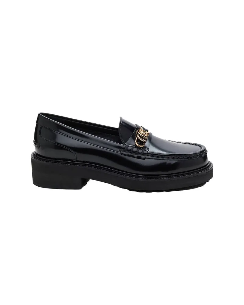 Dorothee Schumacher Damen Loafer aus Kalbsleder SUBTLE SHINE Schwarz