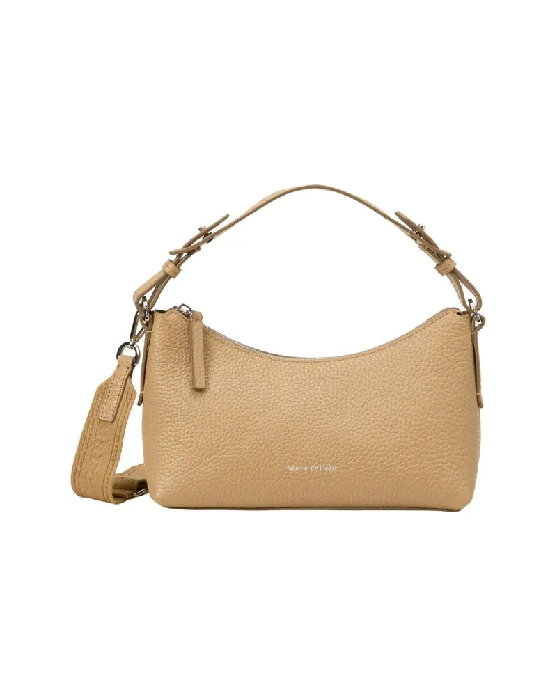 Marc O'Polo Damen Umhängetasche aus genarbtem Leder CROSSBODY BAG M Sand