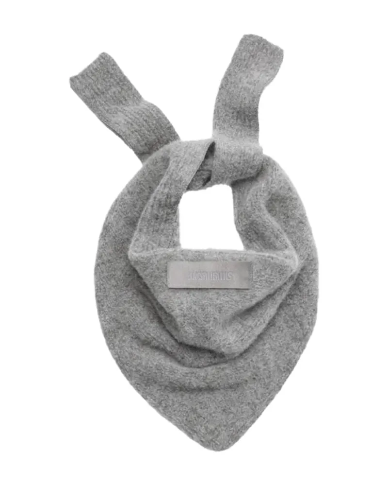 Jacquemus Damen Schal LE GROS GRAIN Grau